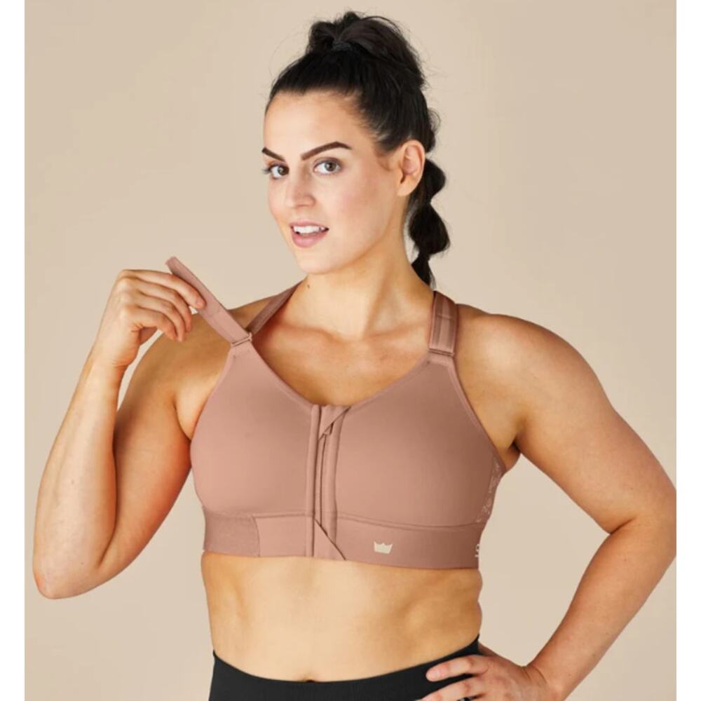 NWT SheFit Flex Sports Bra Sienna Glow Medium Impact LUXE